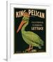 King Pelican Brand California Iceberg Lettuce-null-Framed Art Print