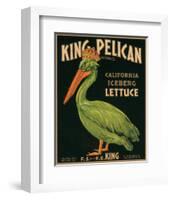 King Pelican Brand California Iceberg Lettuce-null-Framed Art Print