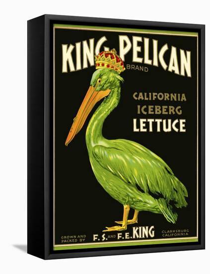 King Pelican Brand Lettuce-null-Framed Stretched Canvas