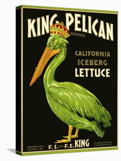 King Pelican Brand Lettuce-null-Stretched Canvas