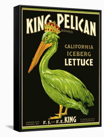 King Pelican Brand Lettuce-null-Framed Stretched Canvas