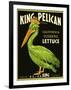 King Pelican Brand Lettuce-null-Framed Premium Giclee Print