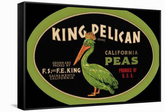 King Pelican California Peas-null-Framed Stretched Canvas