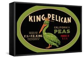 King Pelican California Peas-null-Framed Stretched Canvas
