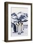 King Penguins Looking in Same Direction-DLILLC-Framed Photographic Print