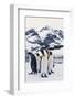 King Penguins Looking in Same Direction-DLILLC-Framed Photographic Print