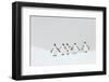 King penguins walking to their breeding colony, South Georgia-Ben Cranke-Framed Photographic Print