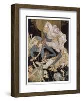 King Pest-Arthur Rackham-Framed Art Print