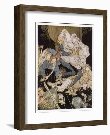 King Pest-Arthur Rackham-Framed Art Print