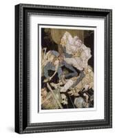 King Pest-Arthur Rackham-Framed Art Print