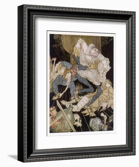 King Pest-Arthur Rackham-Framed Art Print