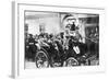 King Peter I and the Crown Prince Leaving Belgrade-null-Framed Photographic Print