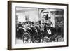 King Peter I and the Crown Prince Leaving Belgrade-null-Framed Photographic Print