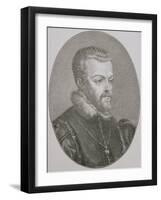 King Philip II (1527-99) of Spain-Titian (Tiziano Vecelli)-Framed Giclee Print