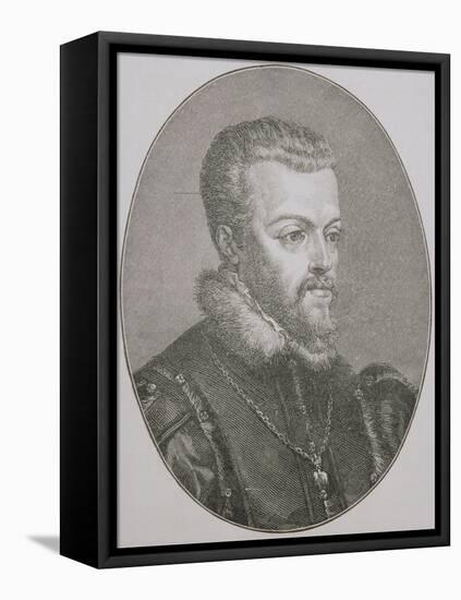 King Philip II (1527-99) of Spain-Titian (Tiziano Vecelli)-Framed Stretched Canvas