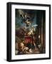 King Philip II Offering His Son, Prince Ferdinand to God after the Victory of Lepanto-Titian (Tiziano Vecelli)-Framed Giclee Print