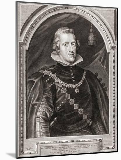 King Philip IV of Spain. Felipe Iv. Portrait.-Peter Paul (after) Rubens-Mounted Giclee Print
