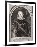 King Philip IV of Spain. Felipe Iv. Portrait.-Peter Paul (after) Rubens-Framed Giclee Print