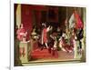 King Philip V (1683-1746) of Spain Making Marshal James Fitzjames (1670-1734)-Jean-Auguste-Dominique Ingres-Framed Giclee Print