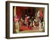 King Philip V (1683-1746) of Spain Making Marshal James Fitzjames (1670-1734)-Jean-Auguste-Dominique Ingres-Framed Giclee Print