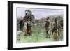 King Porus of India Surrenders to Alexander the Great, 326 Bc-null-Framed Giclee Print