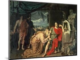 King Priam Begging Achilles for the Return of Hector's Body, 1824-Aleksandr Andreevich Ivanov-Mounted Giclee Print