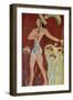 King-Priest or Prince with Lilies, from the Palace at Knossos, 16th Century-null-Framed Giclee Print