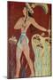 King-Priest or Prince with Lilies, from the Palace at Knossos, 16th Century-null-Mounted Giclee Print