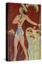 King-Priest or Prince with Lilies, from the Palace at Knossos, 16th Century-null-Stretched Canvas