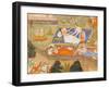 King Putraka in the Palace of the Beautiful Patali-null-Framed Art Print