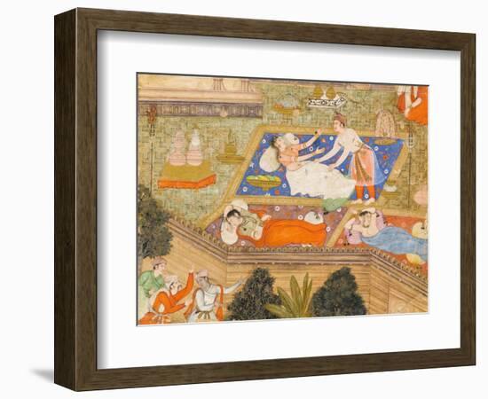 King Putraka in the Palace of the Beautiful Patali-null-Framed Art Print