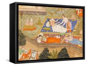 King Putraka in the Palace of the Beautiful Patali-null-Framed Stretched Canvas