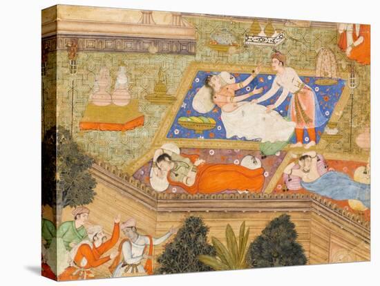 King Putraka in the Palace of the Beautiful Patali-null-Stretched Canvas
