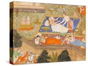 King Putraka in the Palace of the Beautiful Patali-null-Stretched Canvas