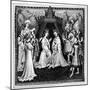 King, Queen, and Court, C1450-null-Mounted Giclee Print