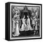 King, Queen, and Court, C1450-null-Framed Stretched Canvas