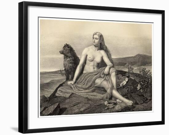 King Ragnar of Norway-M.e. Winge-Framed Art Print