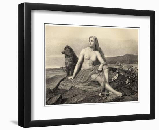 King Ragnar of Norway-M.e. Winge-Framed Art Print