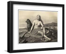 King Ragnar of Norway-M.e. Winge-Framed Art Print