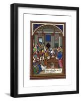 King Rene and His Musical Court, 15th Century-null-Framed Giclee Print