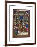 King Rene and His Musical Court, 15th Century-null-Framed Giclee Print