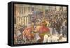 King Rex, Mardi Gras, New Orleans, Louisiana-null-Framed Stretched Canvas