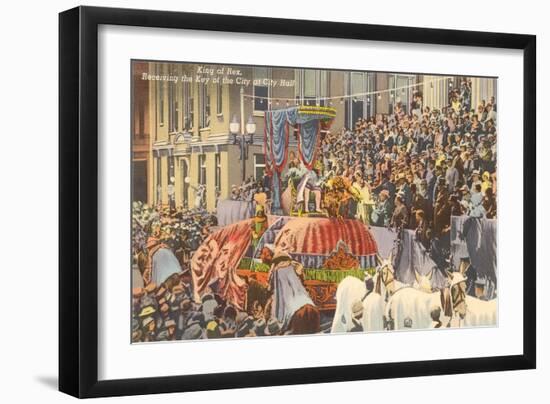 King Rex, Mardi Gras, New Orleans, Louisiana-null-Framed Art Print