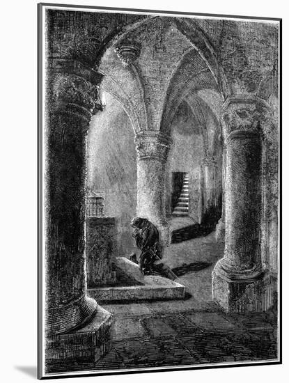 King Richard I (1157-119) Kneeling before the Shrine of St Januarius-null-Mounted Giclee Print