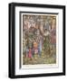 King Richard I Joins the Hands of Robin Hood and Maid Marian in Marriage-null-Framed Art Print