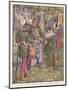 King Richard I Joins the Hands of Robin Hood and Maid Marian in Marriage-null-Mounted Art Print