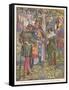 King Richard I Joins the Hands of Robin Hood and Maid Marian in Marriage-null-Framed Stretched Canvas