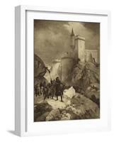 King Richard I of England at the Siege of Chalus, 1199-Henri-Louis Dupray-Framed Giclee Print