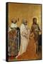 King Richard II (1367-1400) Kneeling in Front of King (Saint) Edmund and King Edward the Confessor-null-Framed Stretched Canvas