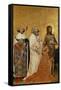 King Richard II (1367-1400) Kneeling in Front of King (Saint) Edmund and King Edward the Confessor-null-Framed Stretched Canvas
